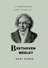 Beethoven Medley piano sheet music cover